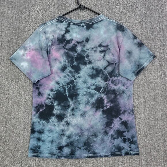 Jimi Hendrix T-Shirt Mens S Purple Tie Dye Playing Guitar Legend Rocker Graphics - Picture 7 of 9